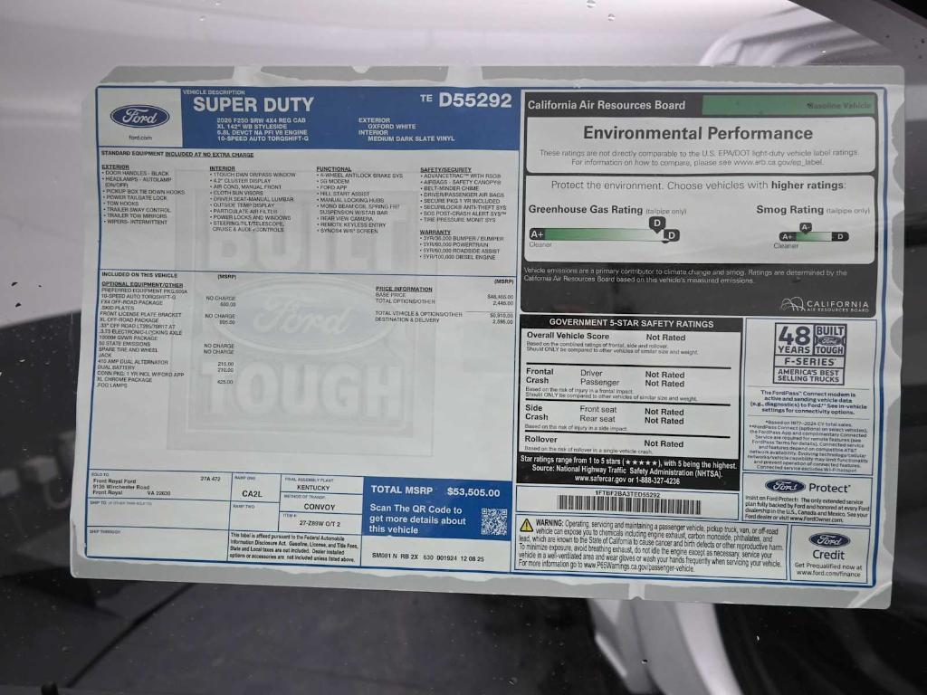 new 2026 Ford F-250 car, priced at $49,971