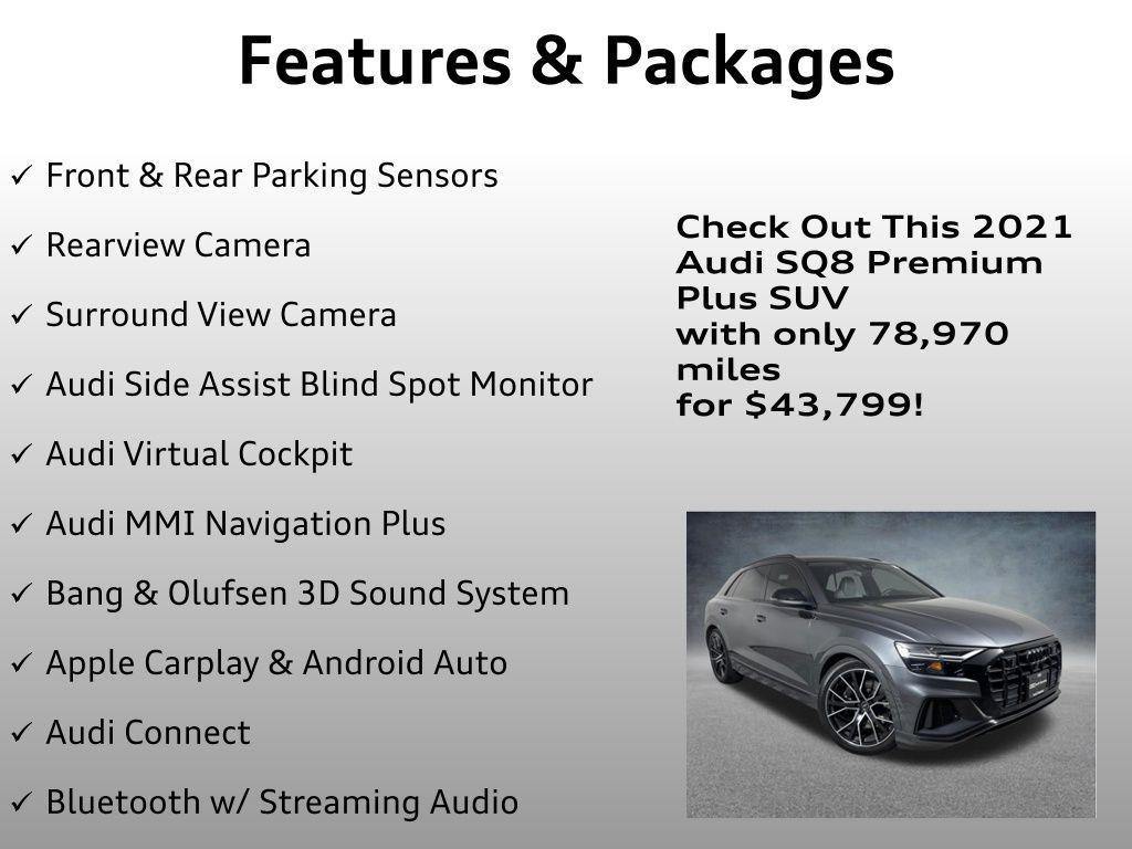 used 2021 Audi SQ8 car, priced at $43,799