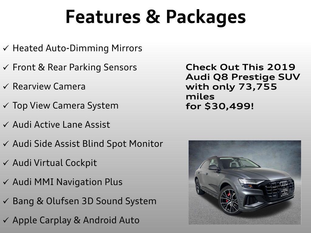 used 2019 Audi Q8 car, priced at $30,499