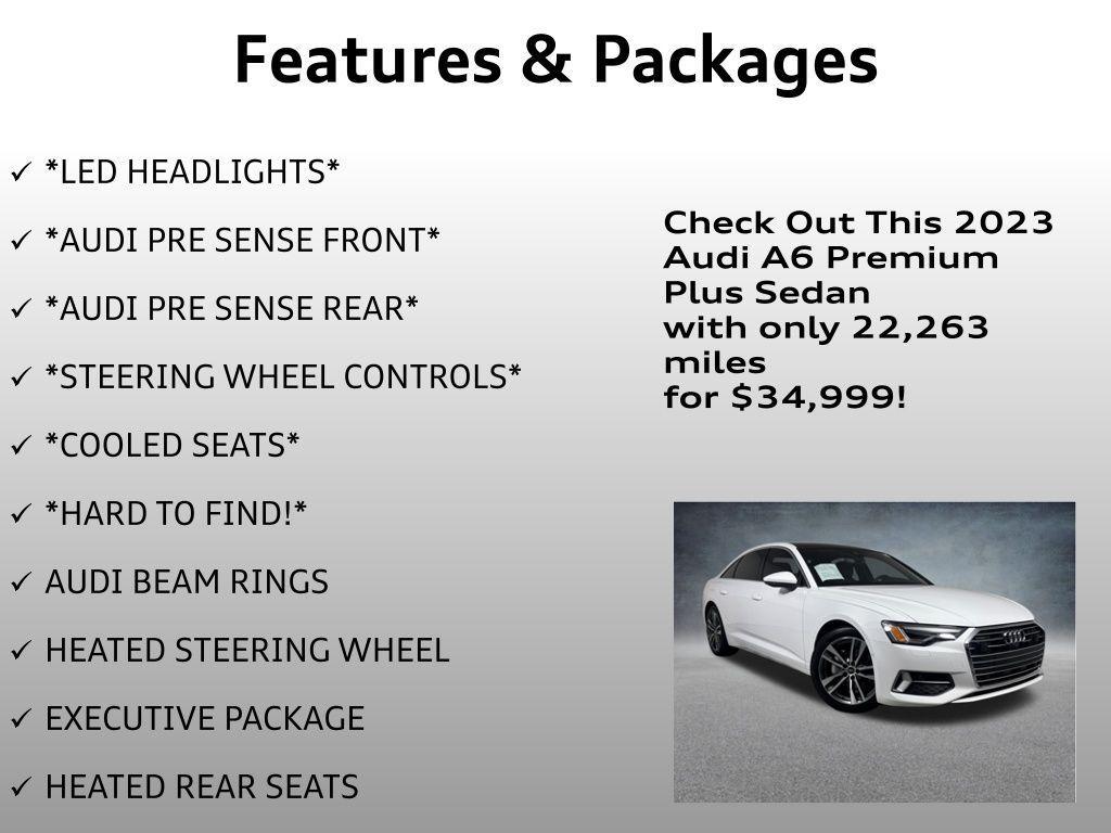 used 2023 Audi A6 car, priced at $34,999