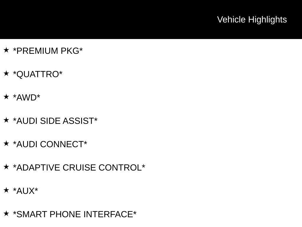 used 2025 Audi Q3 car, priced at $34,999