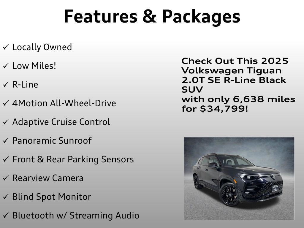 used 2025 Volkswagen Tiguan car, priced at $34,799