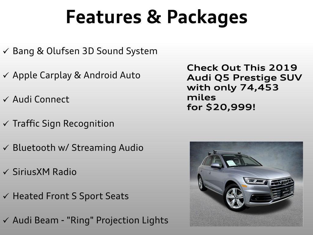 used 2019 Audi Q5 car, priced at $20,999