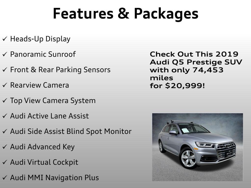 used 2019 Audi Q5 car, priced at $20,999