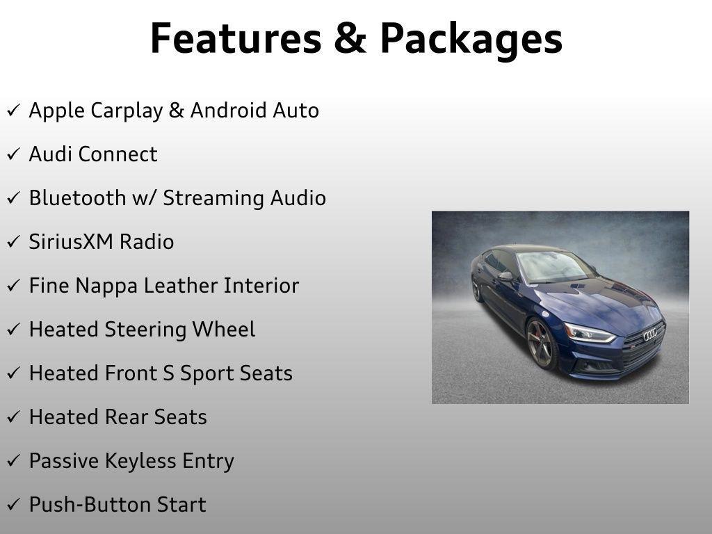 used 2019 Audi S5 car, priced at $33,999