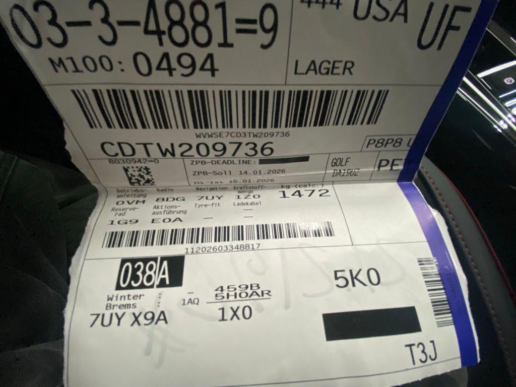 new 2026 Volkswagen Golf GTI car, priced at $41,844