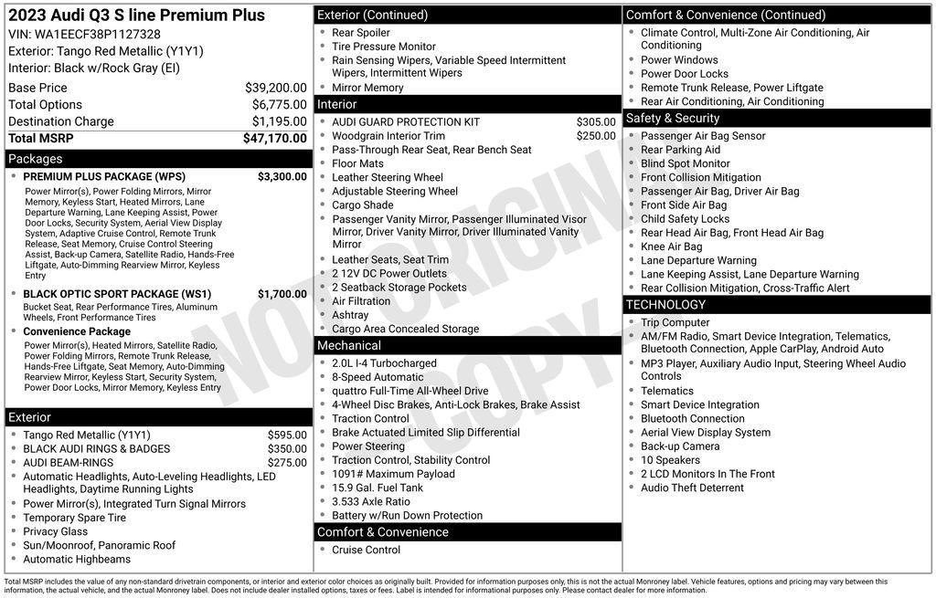 used 2023 Audi Q3 car, priced at $27,699