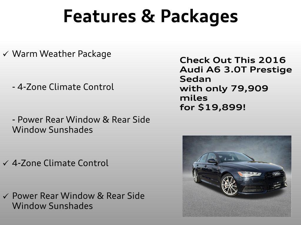 used 2016 Audi A6 car, priced at $19,899
