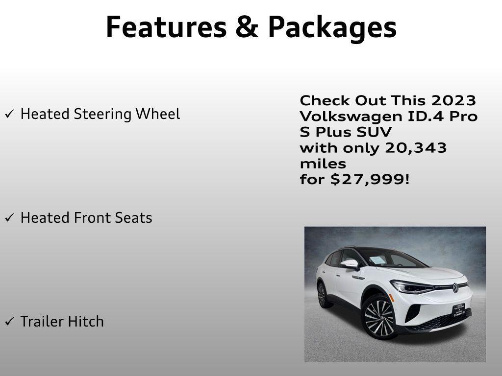 used 2023 Volkswagen ID.4 car, priced at $27,999