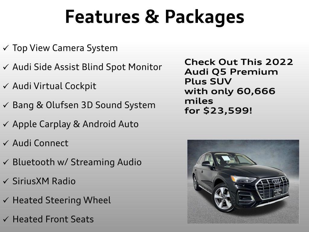 used 2022 Audi Q5 car, priced at $23,599