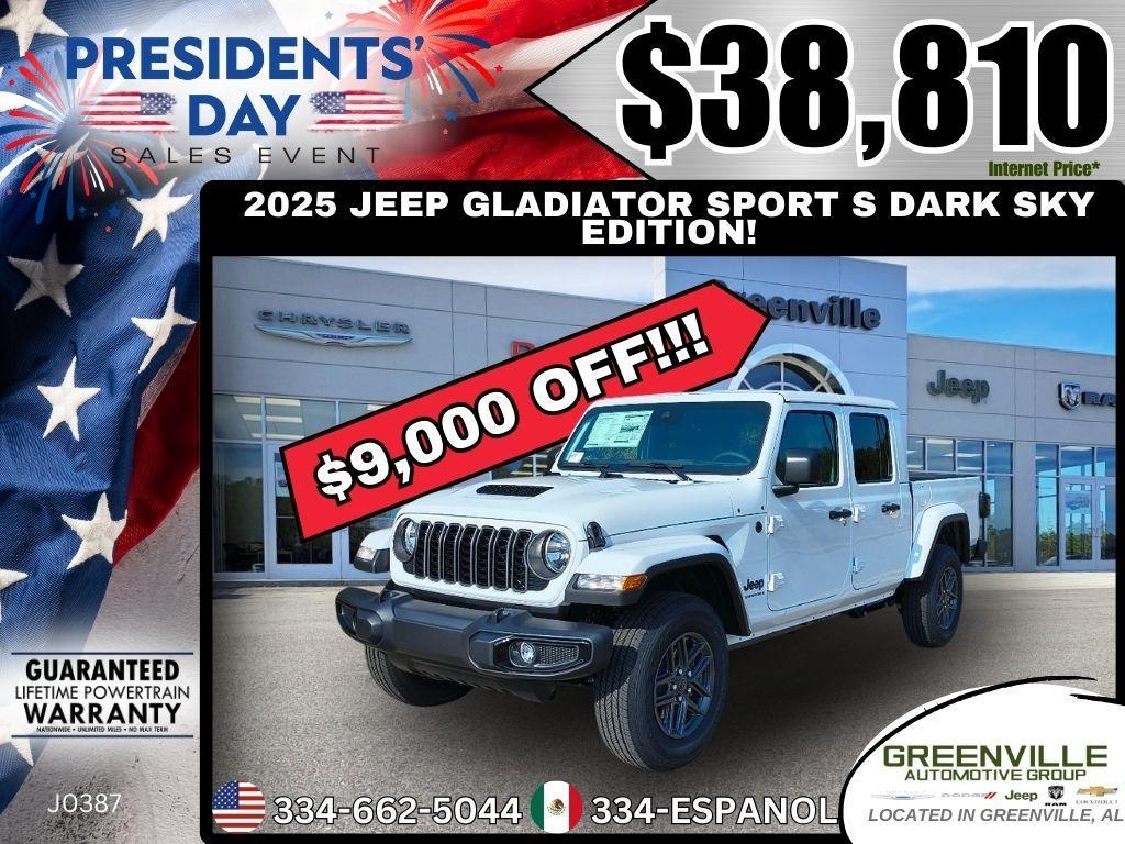 new 2025 Jeep Gladiator car, priced at $38,810