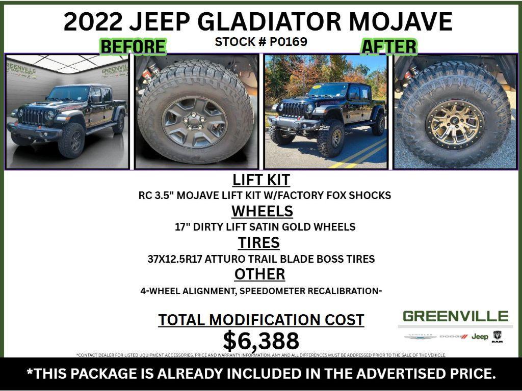 used 2022 Jeep Gladiator car, priced at $39,998