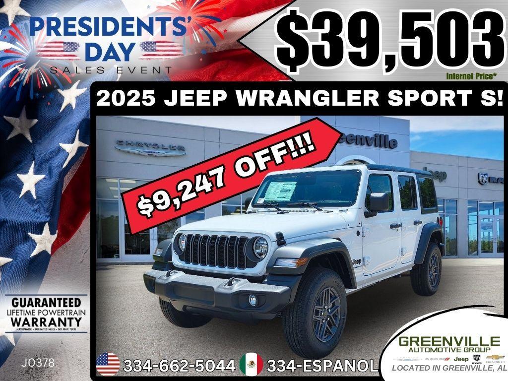 new 2025 Jeep Wrangler car, priced at $39,503