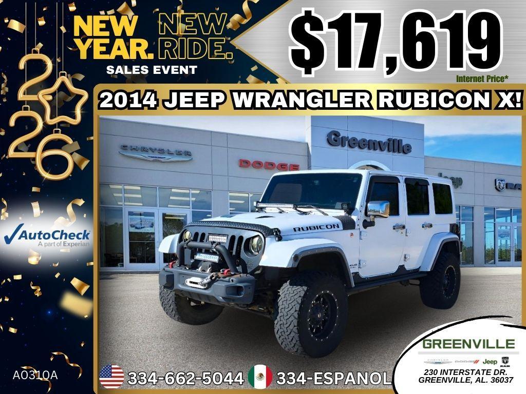used 2014 Jeep Wrangler Unlimited car, priced at $17,619