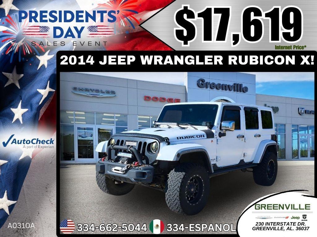used 2014 Jeep Wrangler Unlimited car, priced at $17,619