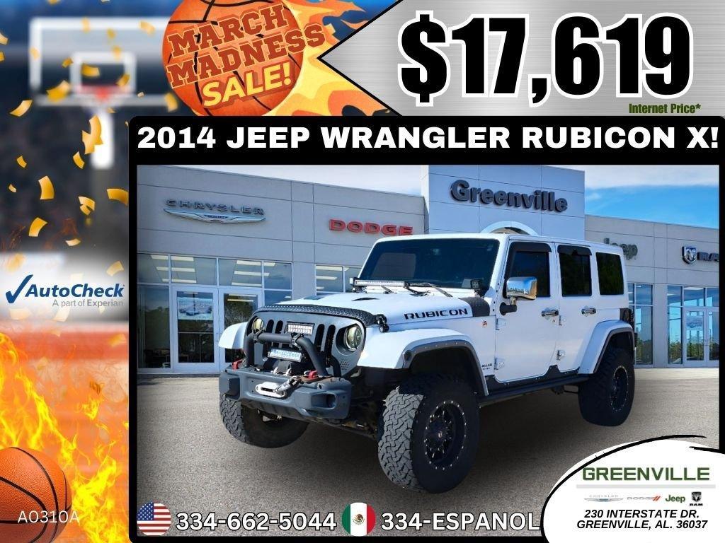 used 2014 Jeep Wrangler Unlimited car, priced at $17,619