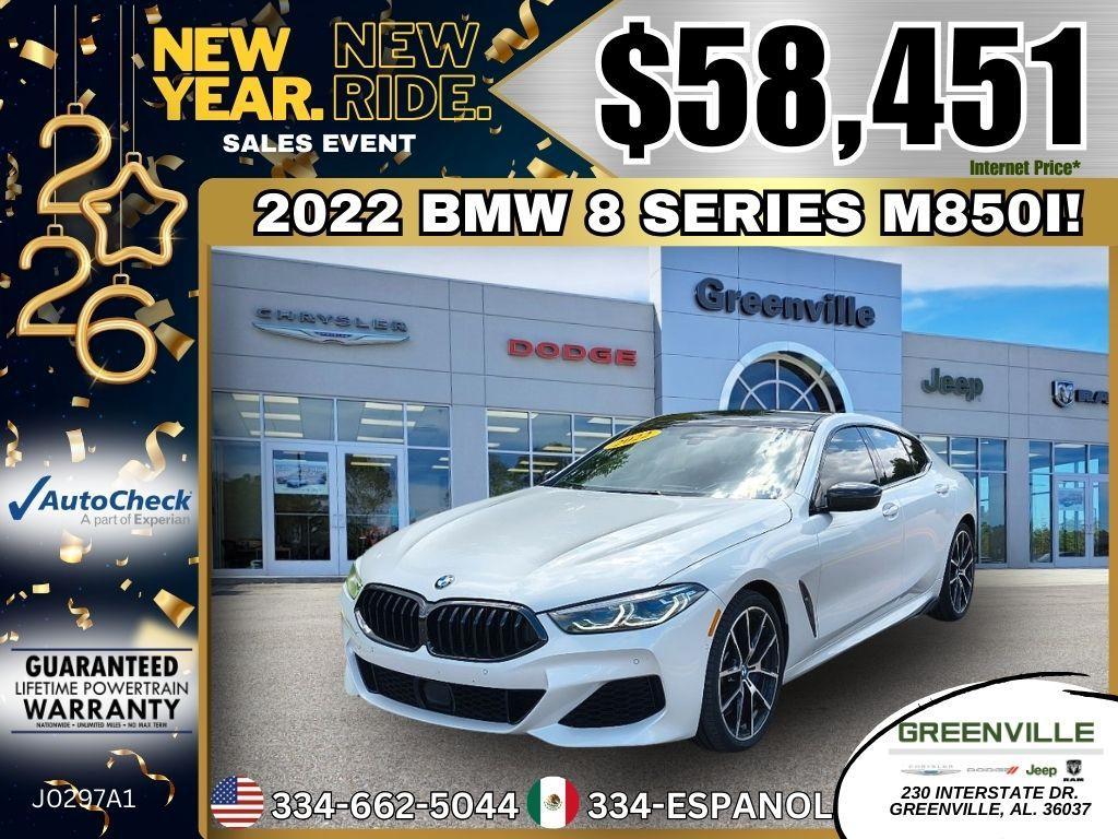 used 2022 BMW M850 Gran Coupe car, priced at $58,451