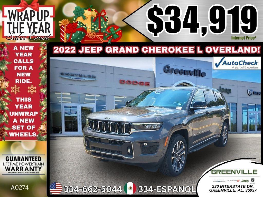 used 2022 Jeep Grand Cherokee L car, priced at $34,919