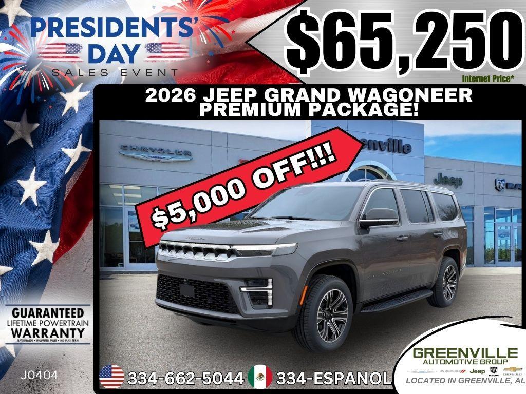 new 2026 Jeep Grand Wagoneer car, priced at $65,250