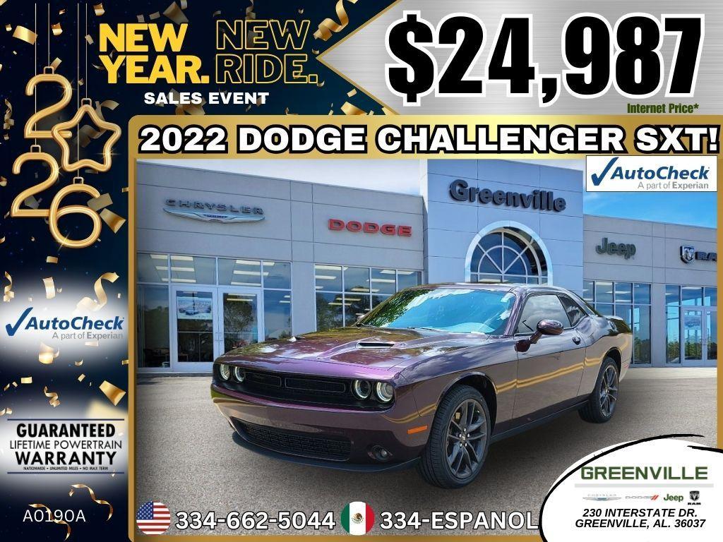 used 2022 Dodge Challenger car, priced at $24,997