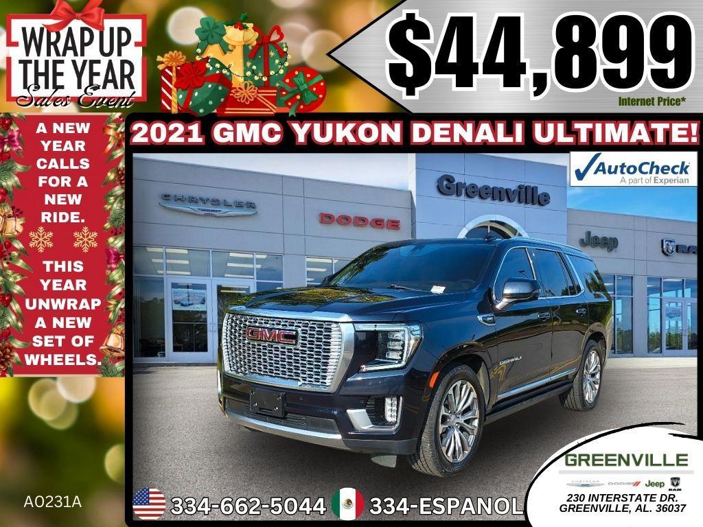 used 2021 GMC Yukon car, priced at $44,899