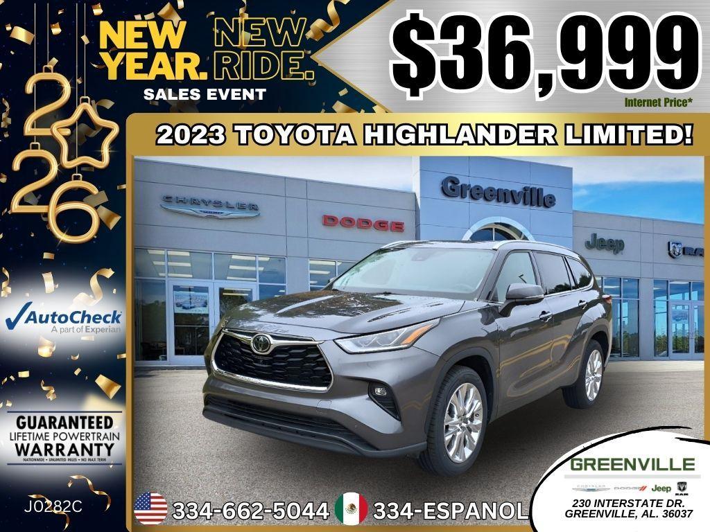 used 2023 Toyota Highlander car, priced at $36,999