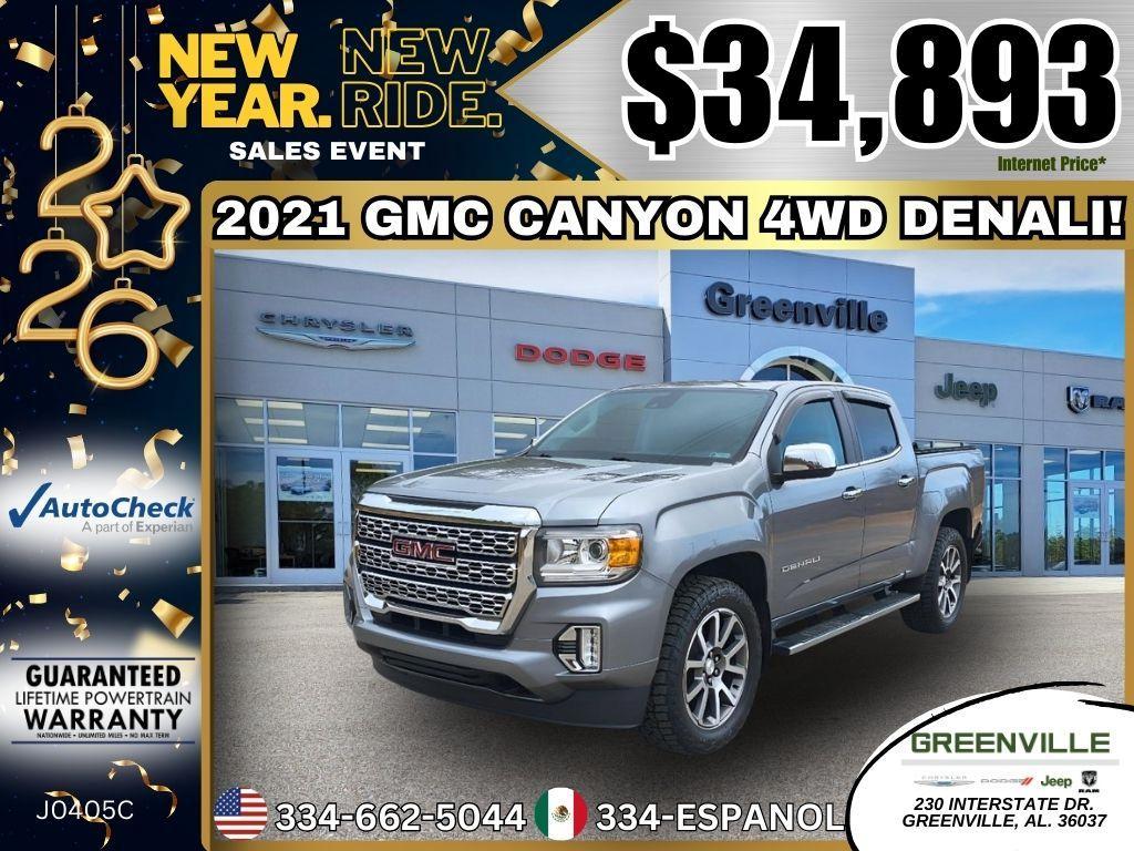 used 2021 GMC Canyon car, priced at $34,893