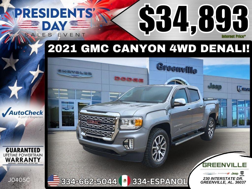 used 2021 GMC Canyon car, priced at $34,893