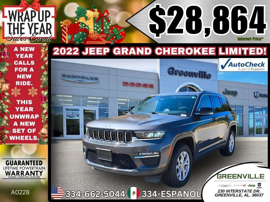used 2022 Jeep Grand Cherokee car, priced at $28,864