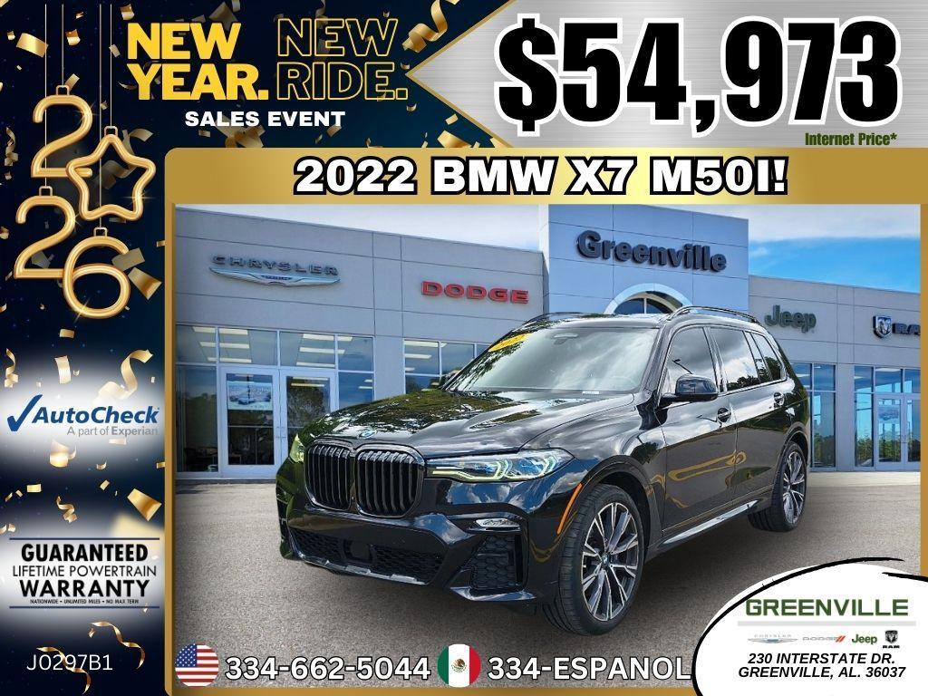 used 2022 BMW X7 car, priced at $54,973
