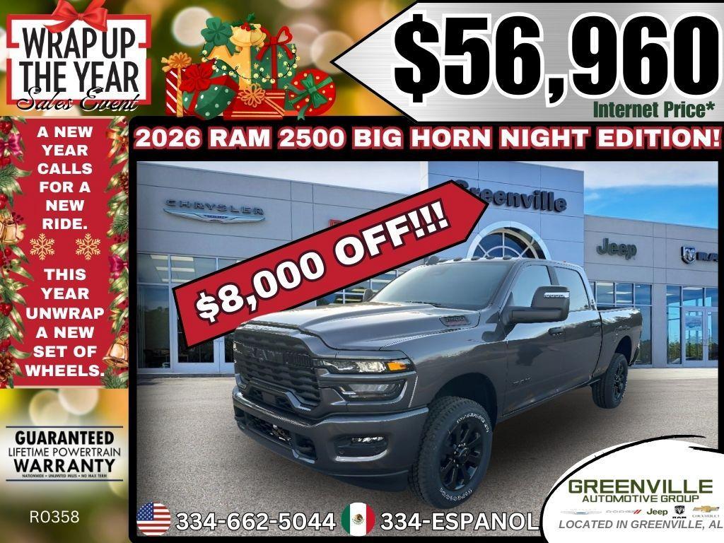 new 2026 Ram 2500 car, priced at $56,960