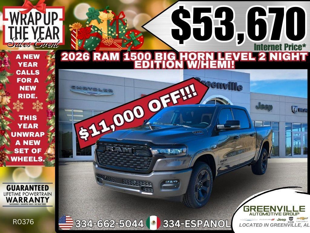 new 2026 Ram 1500 car, priced at $53,670