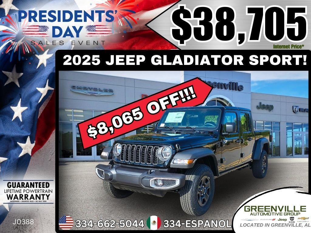 new 2025 Jeep Gladiator car, priced at $38,705