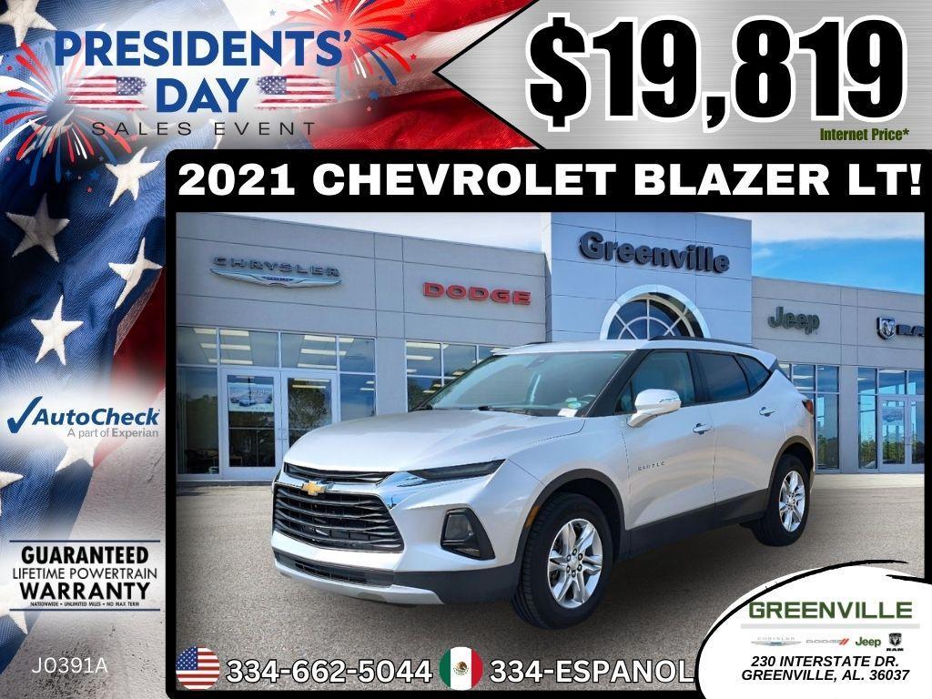 used 2021 Chevrolet Blazer car, priced at $19,819
