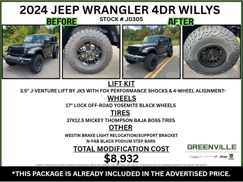 new 2024 Jeep Wrangler car, priced at $49,992