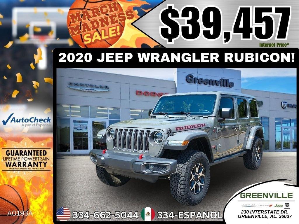 used 2020 Jeep Wrangler Unlimited car, priced at $39,457