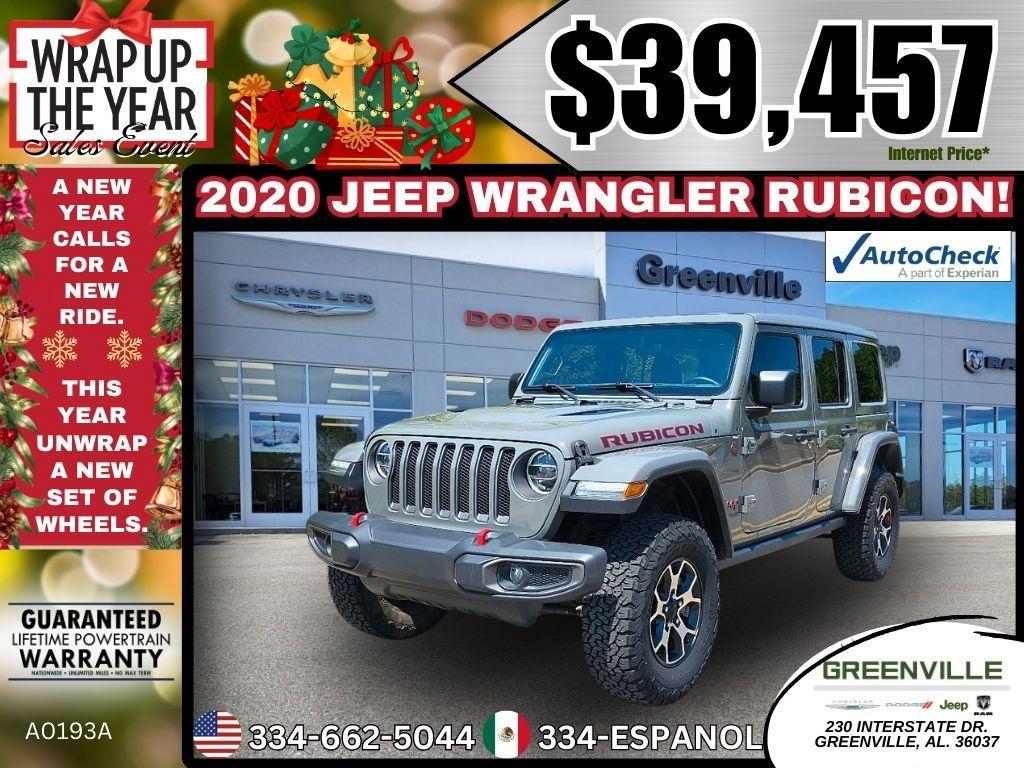 used 2020 Jeep Wrangler Unlimited car, priced at $39,457