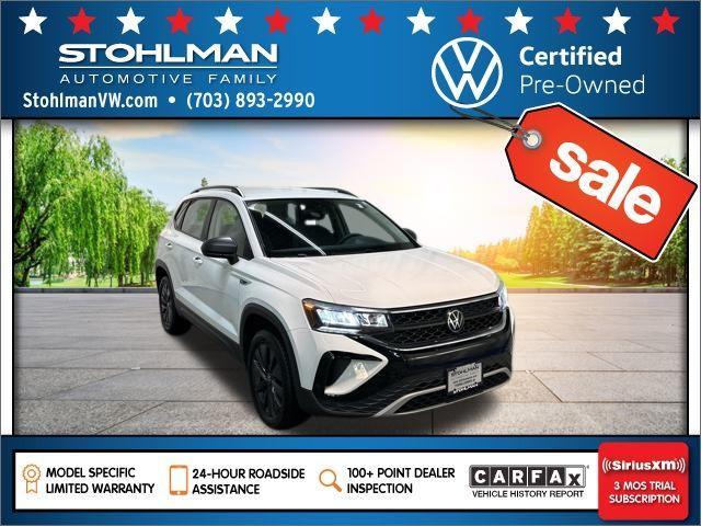 used 2023 Volkswagen Taos car, priced at $18,620