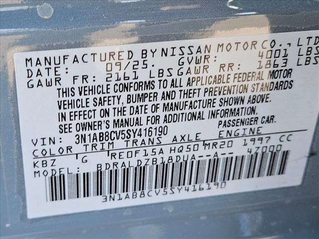 new 2025 Nissan Sentra car, priced at $22,630