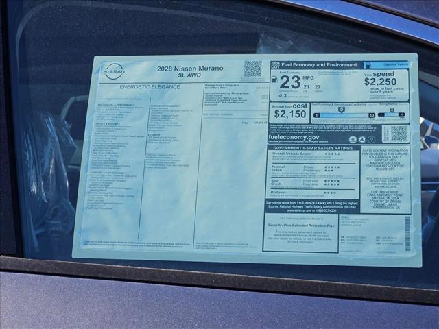new 2026 Nissan Murano car, priced at $42,995