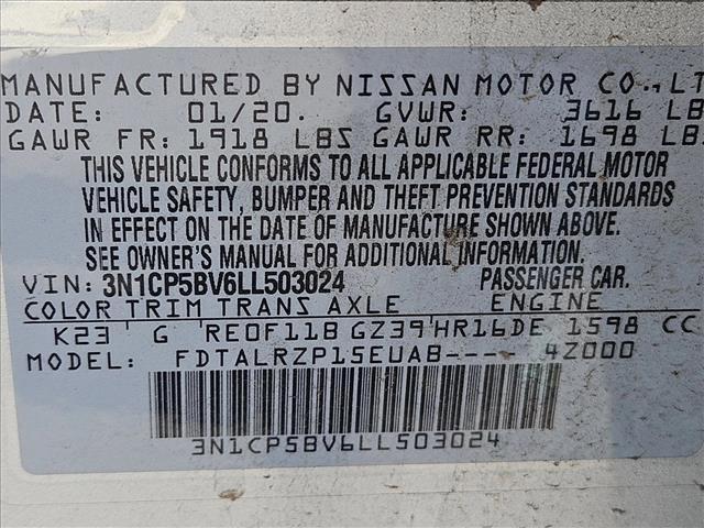 used 2020 Nissan Kicks car, priced at $12,996