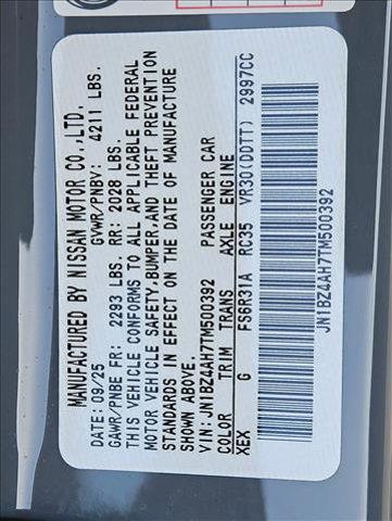 new 2026 Nissan Z car, priced at $44,335