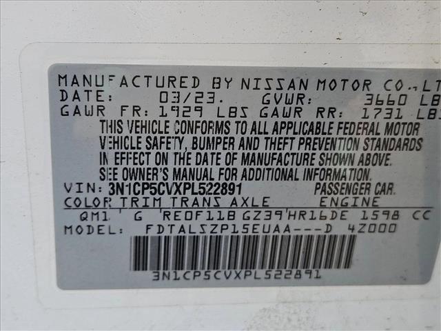 used 2023 Nissan Kicks car, priced at $18,128