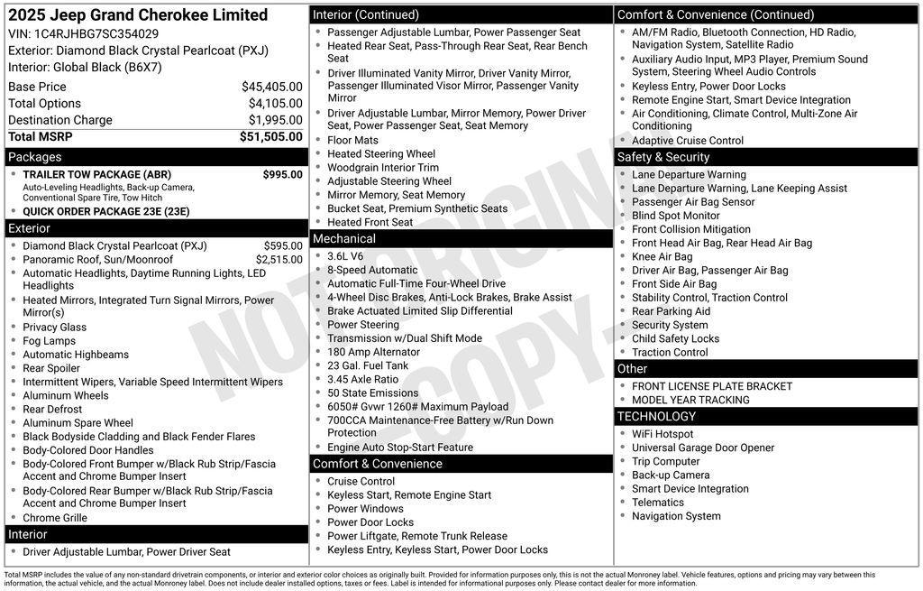 new 2025 Jeep Grand Cherokee car, priced at $43,891