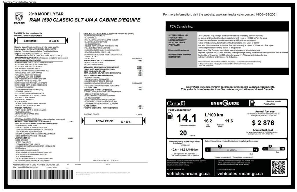 used 2019 Ram 1500 Classic car, priced at $29,900