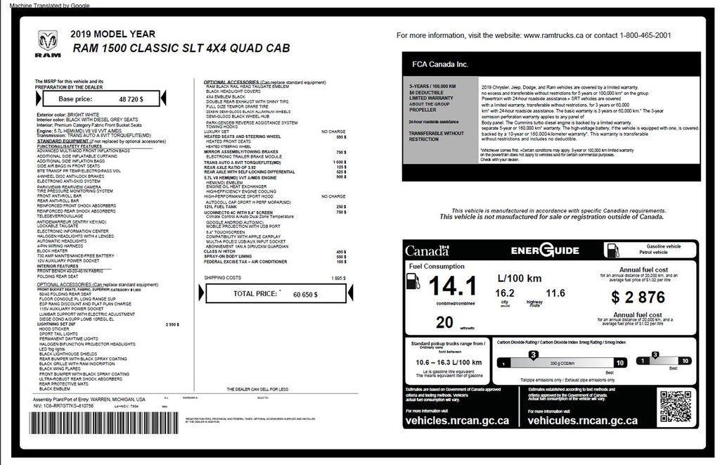 used 2019 Ram 1500 Classic car, priced at $26,670