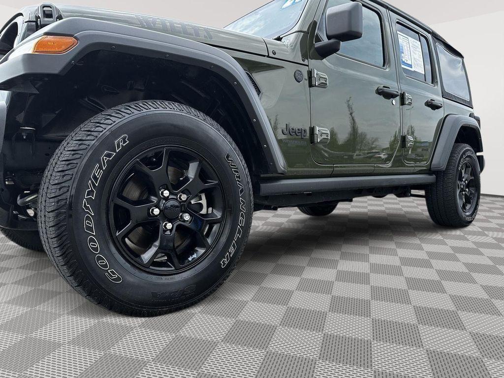 used 2021 Jeep Wrangler car, priced at $25,000