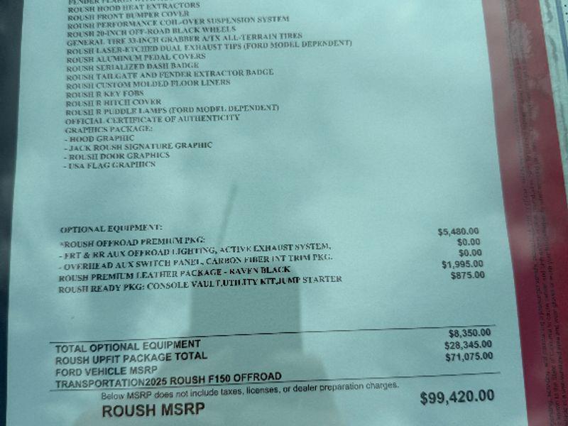 new 2025 Ford F-150 car, priced at $88,420