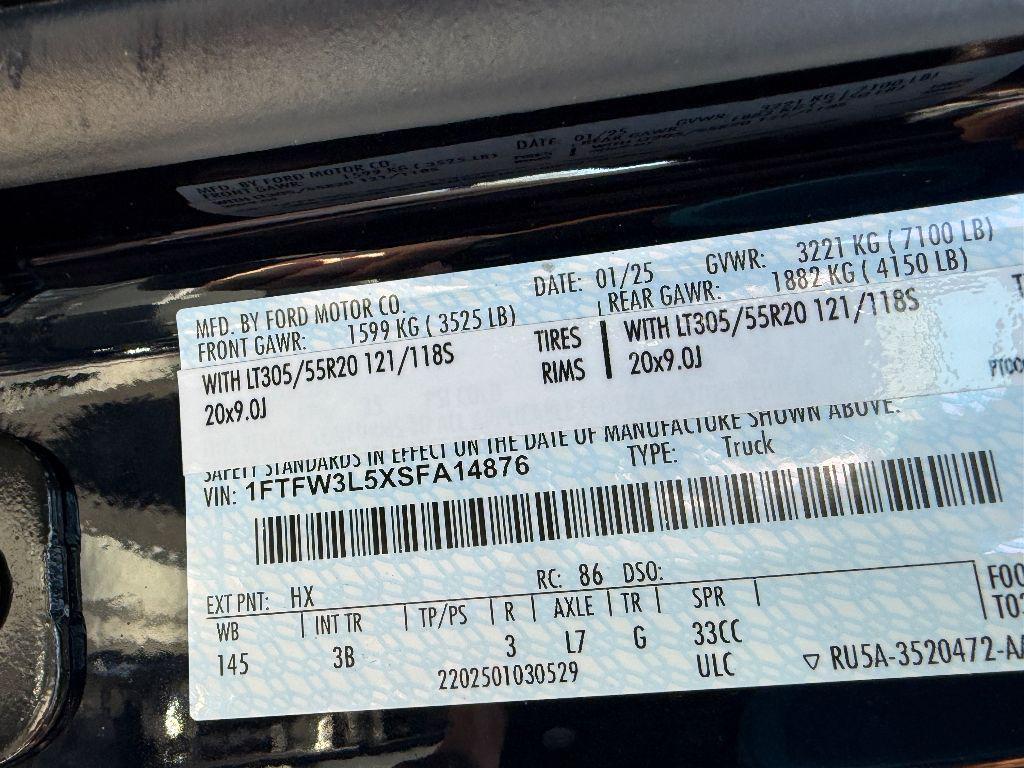 new 2025 Ford F-150 car, priced at $88,420