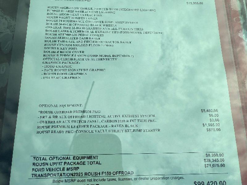 new 2025 Ford F-150 car, priced at $88,420